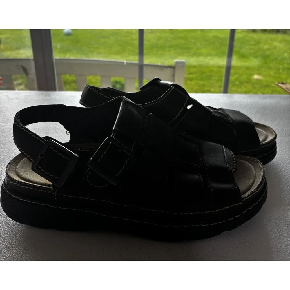 Vtg Y2K Faded Glory Hudson Sandals Mens 10 Chunky Fisherman Platform 90's Retro